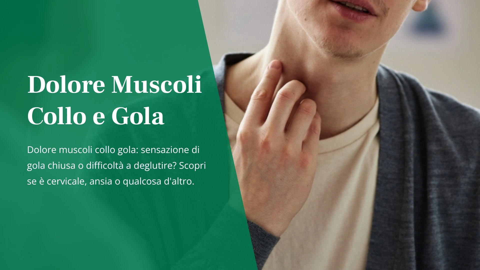 Copertina blog dolore muscoli collo gola